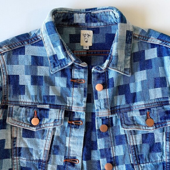 Judi Rosen - Joan Denim Jacket - Patchwork Bleach - XS - Picture 5 of 9